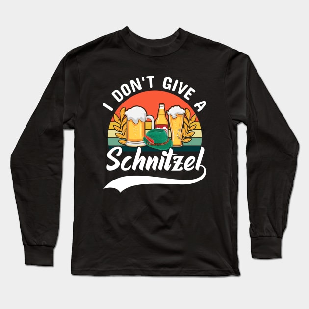 I don't give a Schnitzel Long Sleeve T-Shirt by Myartstor 